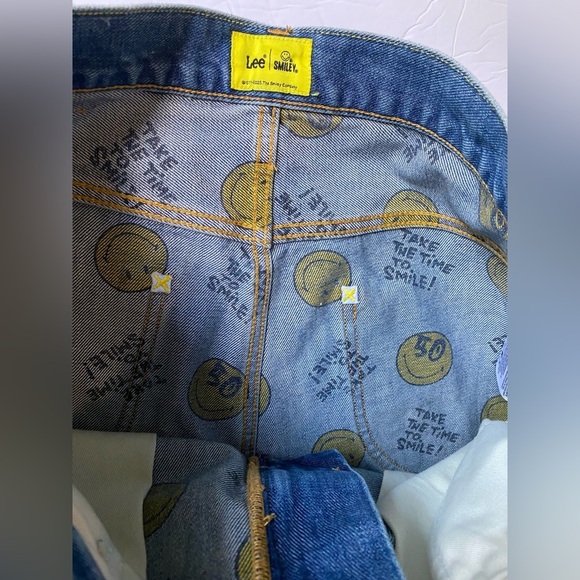 Lee X Smiley men’s Mick comfort tapered jeans size 29x31 In Blue - Picture 11 of 12